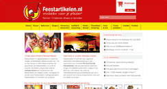 Desktop Screenshot of feestartikelen.nl