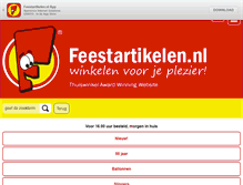 Tablet Screenshot of feestartikelen.nl